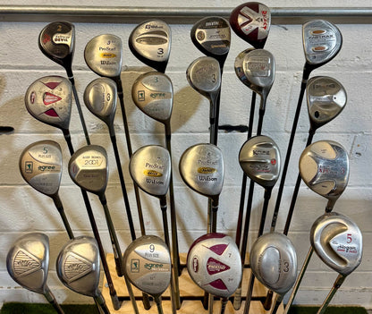 Wholesale Lot of 40 Golf Clubs - Assorted Fairway Woods-Next Round