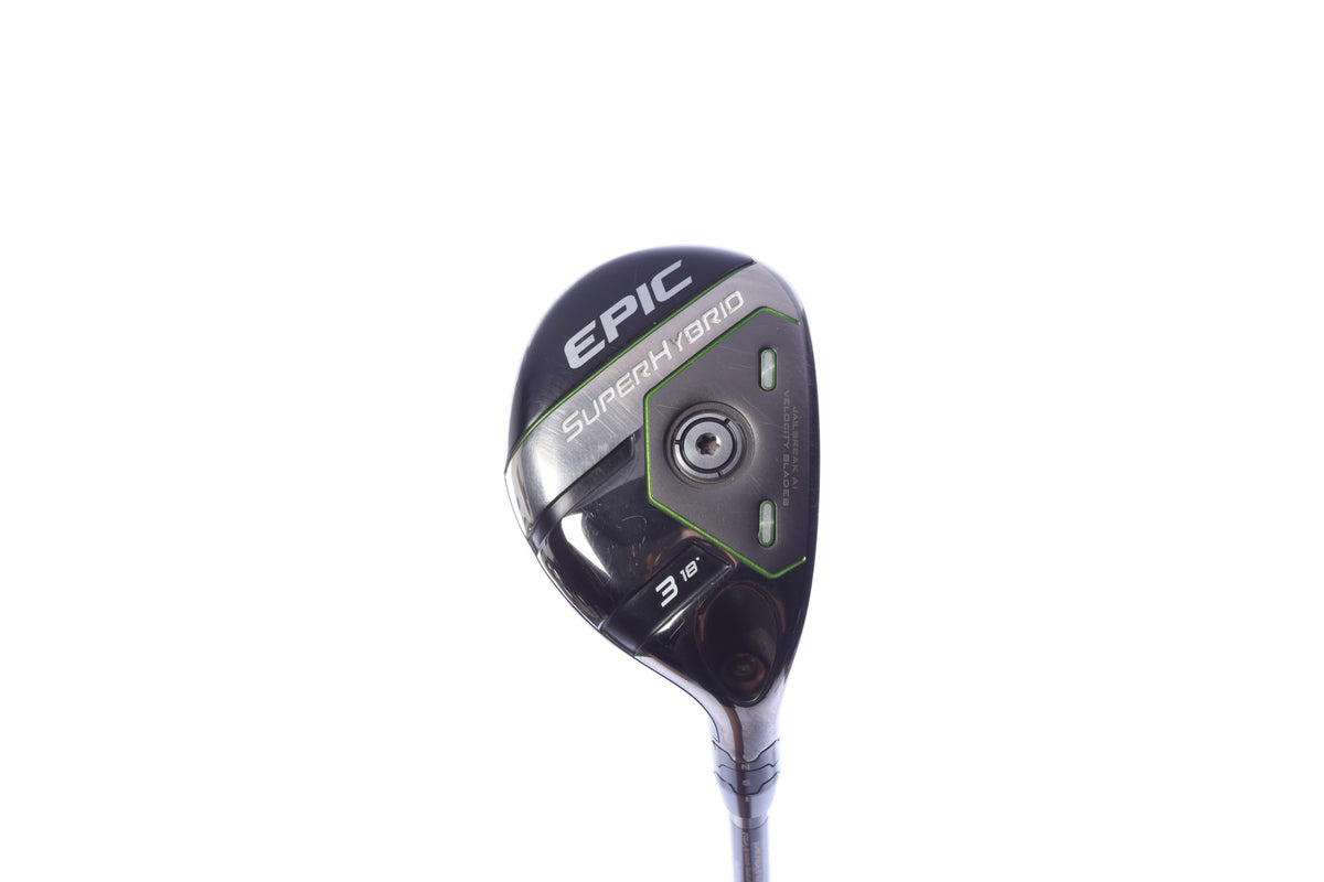 Used Callaway Epic Super 3H Hybrid - Right-Handed - 18 Degrees - Stiff Flex