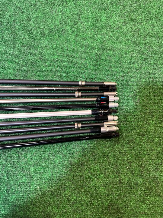 Wholesale Lot of 10 Assorted Fitting Club Graphite Shafts with Various Adaptors-Next Round
