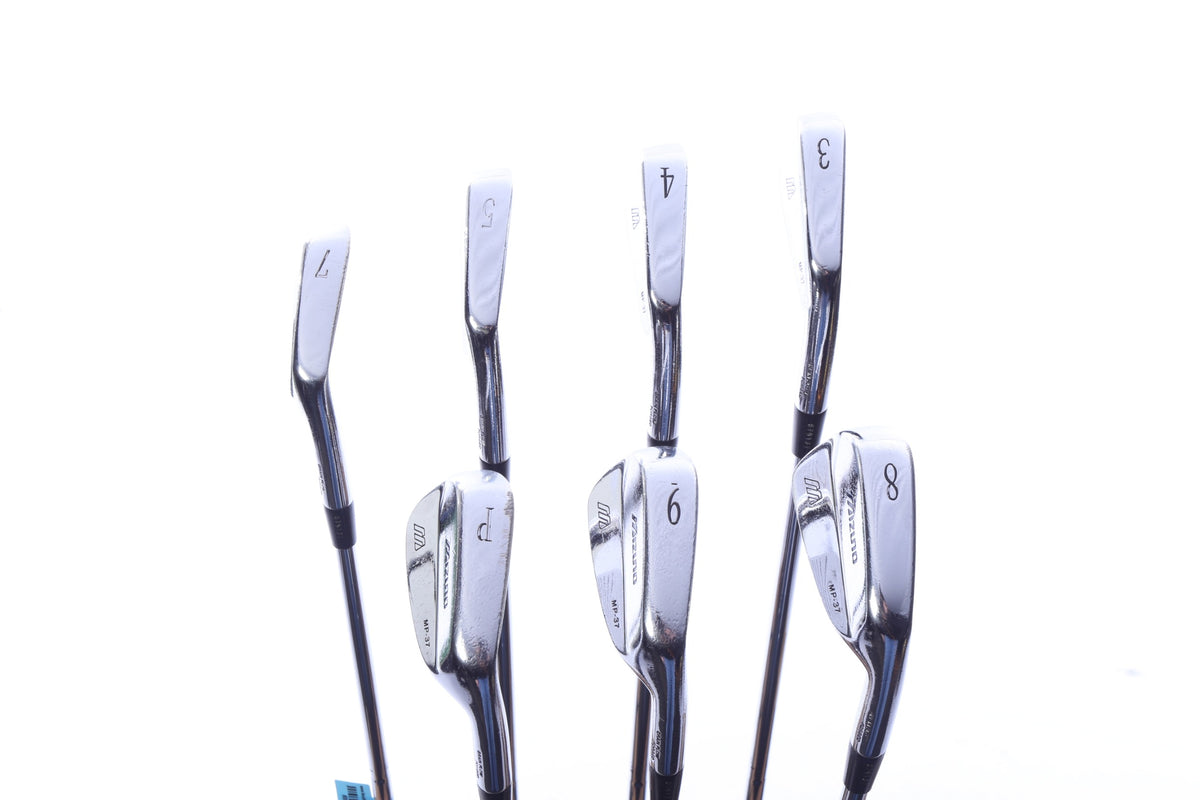 Used Mizuno MP 37 Iron Set - Right-Handed - 3-5, 7-PW - Stiff Flex
