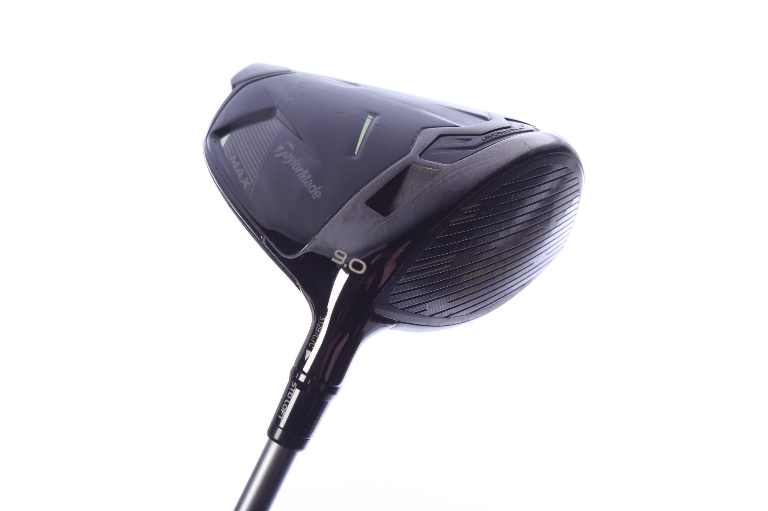 Used TaylorMade Qi35 Max Designer Black Driver - 9 Degrees - Stiff Flex Fujikura Air Speeder - Right-Handed
