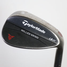 Used TaylorMade Milled Grind Black Lob Wedge - Right-Handed - 60 Degrees - Stiff Flex-Next Round