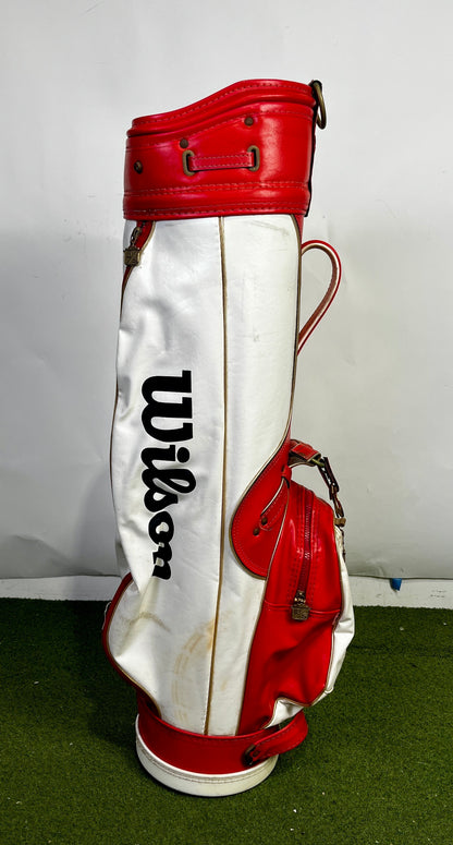 Wilson Golf Bag - 3 Dividers 5 Pockets- Red and White-Next Round