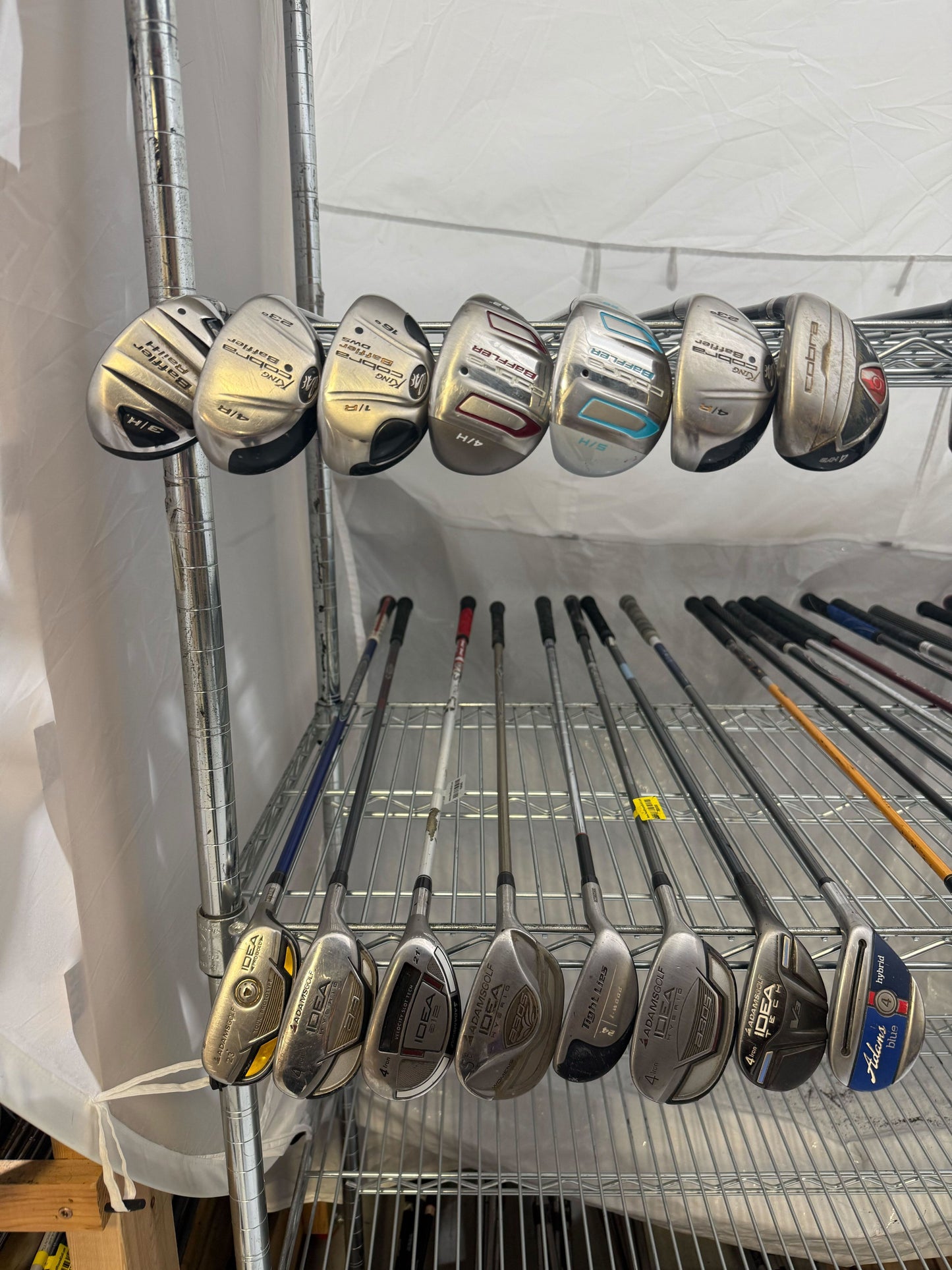 Wholesale Lot of 40 Golf Clubs - Cobra & Adams Hybrids-Next Round