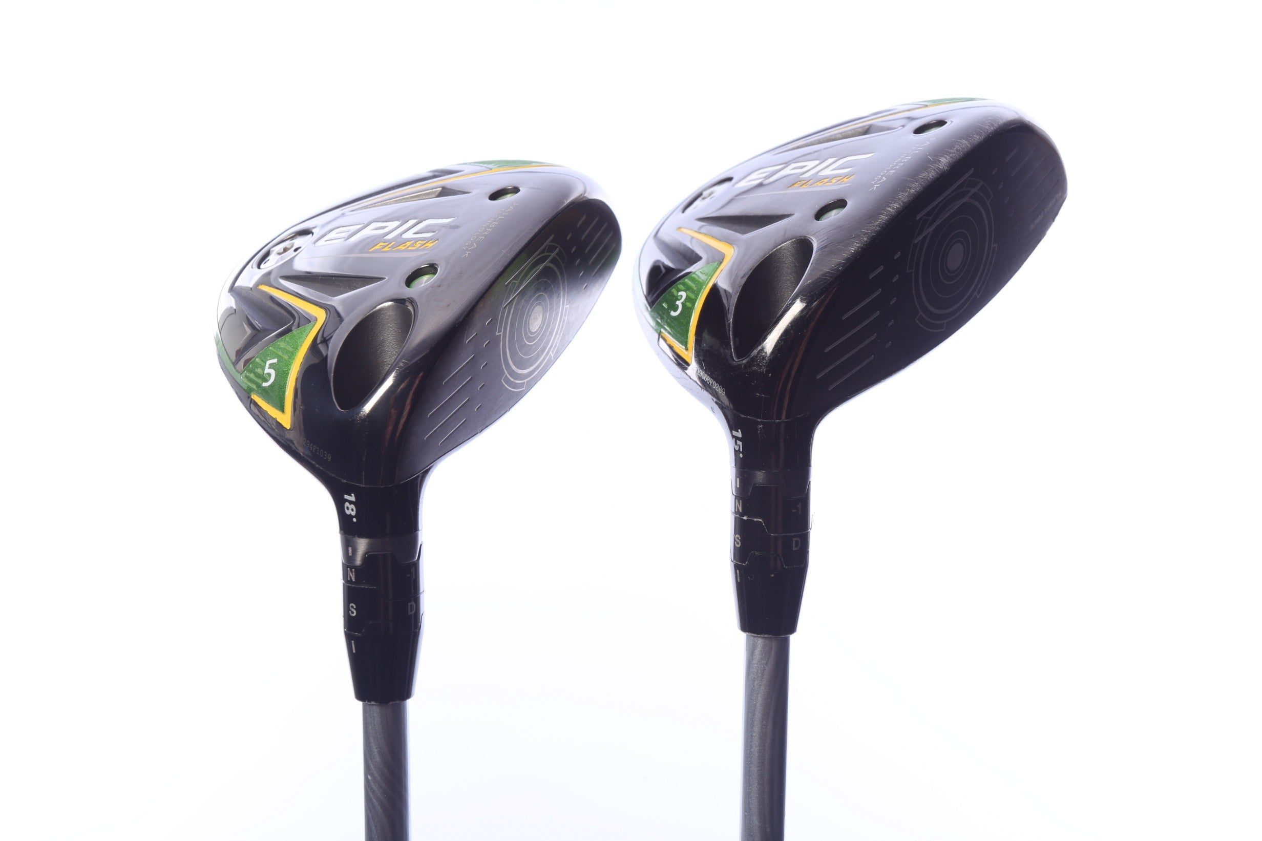 Used Callaway Epic Flash Wood Set - Right-Handed - 3W, 5W - Stiff Flex