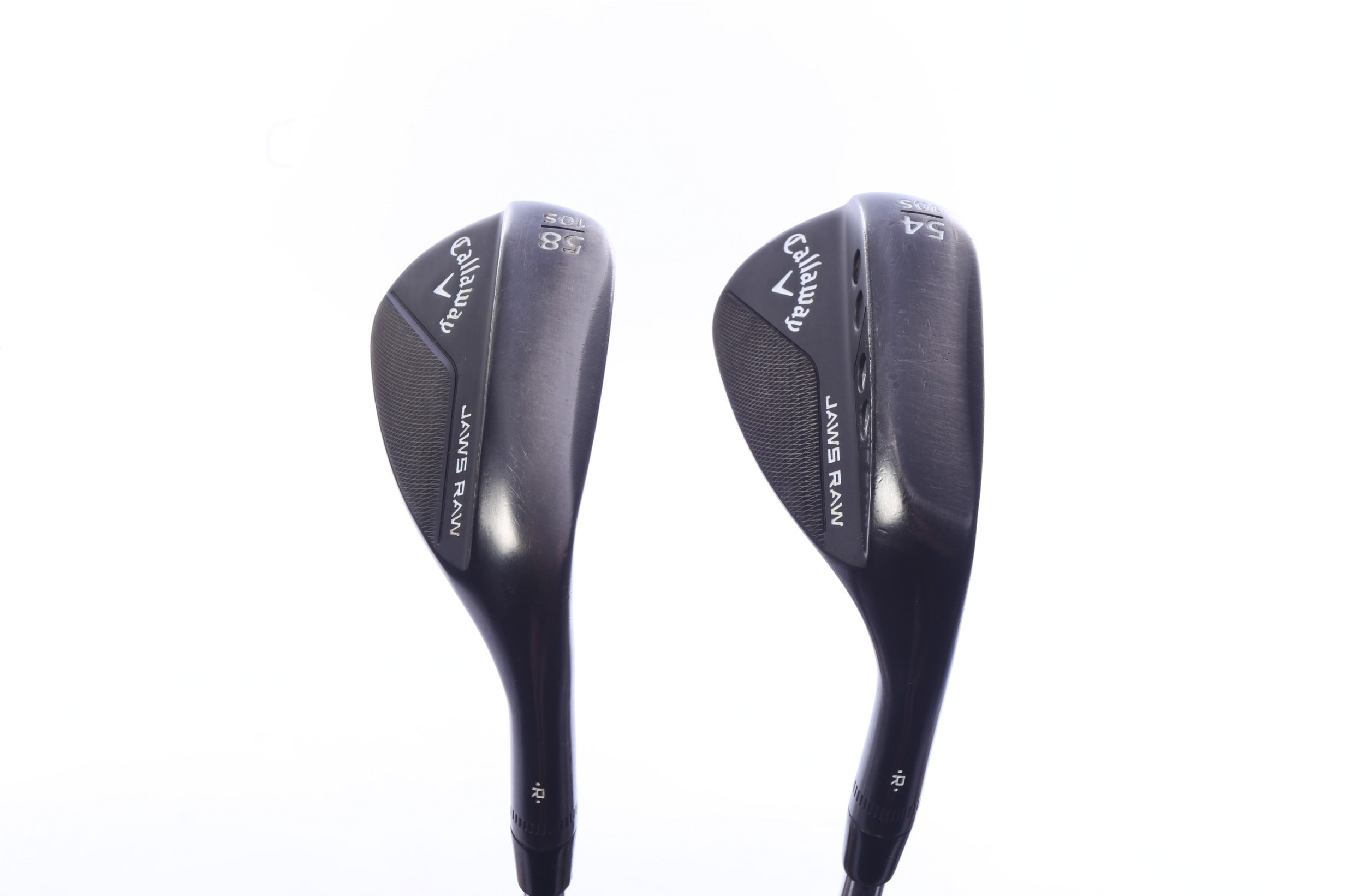 Used Callaway JAWS Raw Black Plasma Wedge Set - Right-Handed - 54*, 58* - Wedge Flex-Next Round