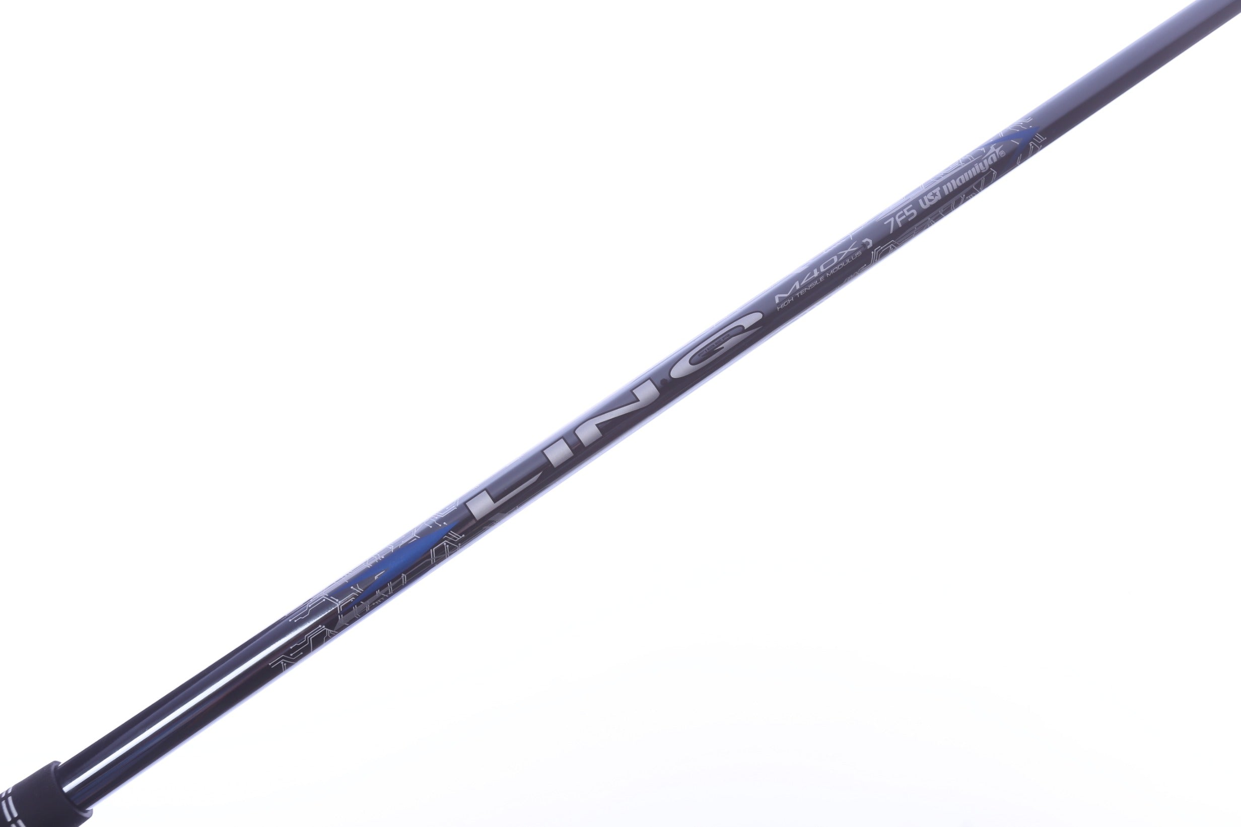 Used Ust Mamiya Lin-Q M40X Blue Driver Shaft Extra Stiff Flex Graphite - 44 in - TaylorMade M Adapter