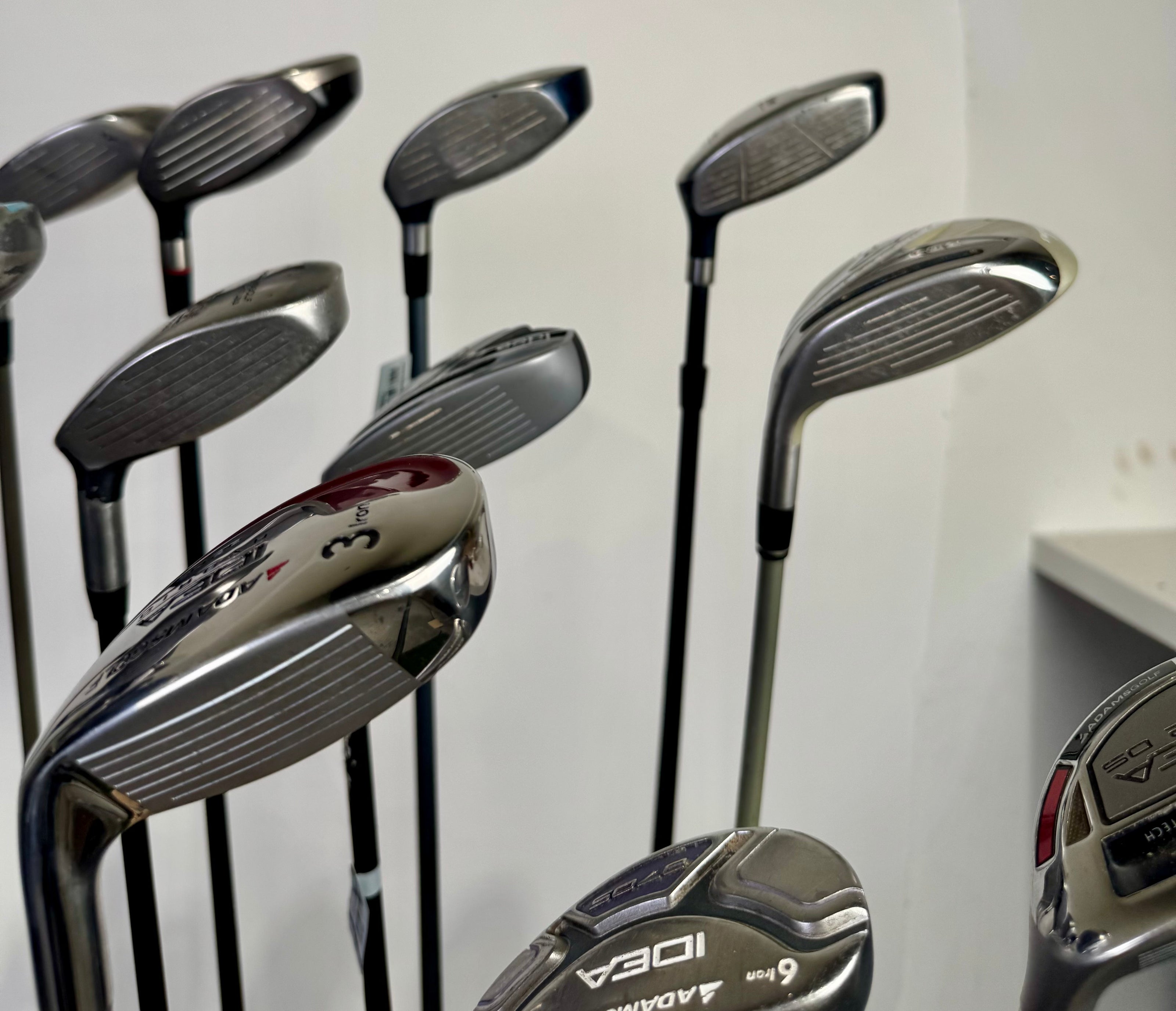 Wholesale Lot of 24 Adams Hybrids and Fairway Woods.-Next Round