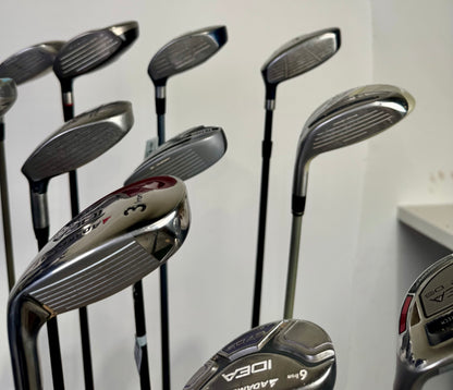 Wholesale Lot of 24 Adams Hybrids and Fairway Woods.-Next Round
