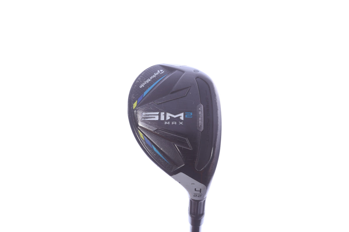 Used TaylorMade SIM2 MAX Rescue 4H Hybrid - Right-Handed - 22 Degrees - Regular Flex