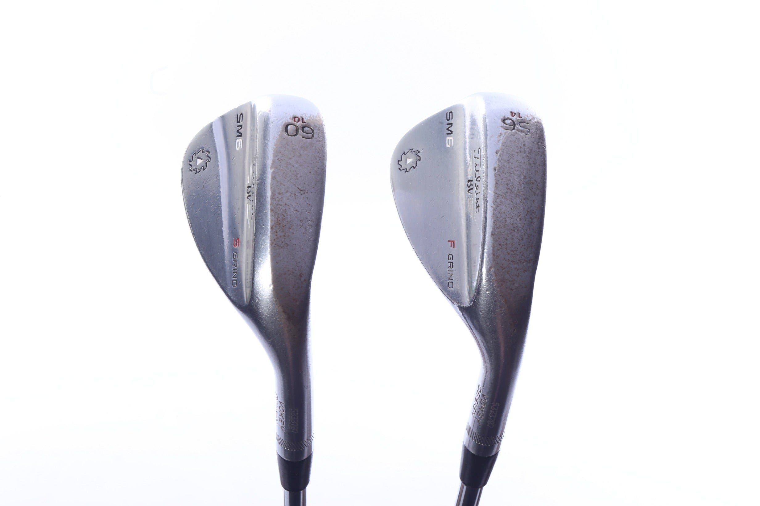 Used Titleist Vokey SM6 Tour Chrome Wedge Set - Right-Handed - 56*, 60* - Stiff Flex