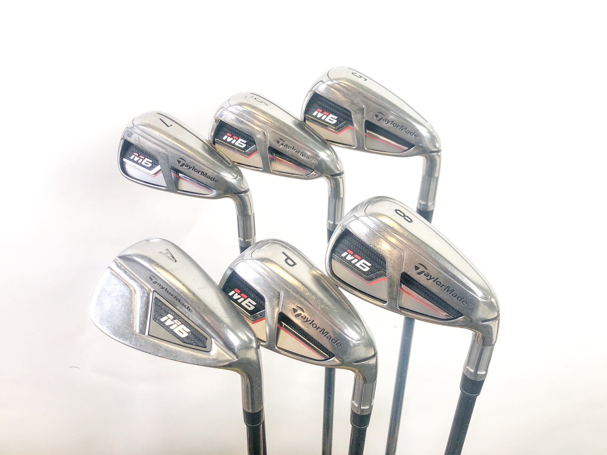 Used TaylorMade M6 Iron Set - Right-Handed - 5-8, PW-AW - Regular Flex-Next Round