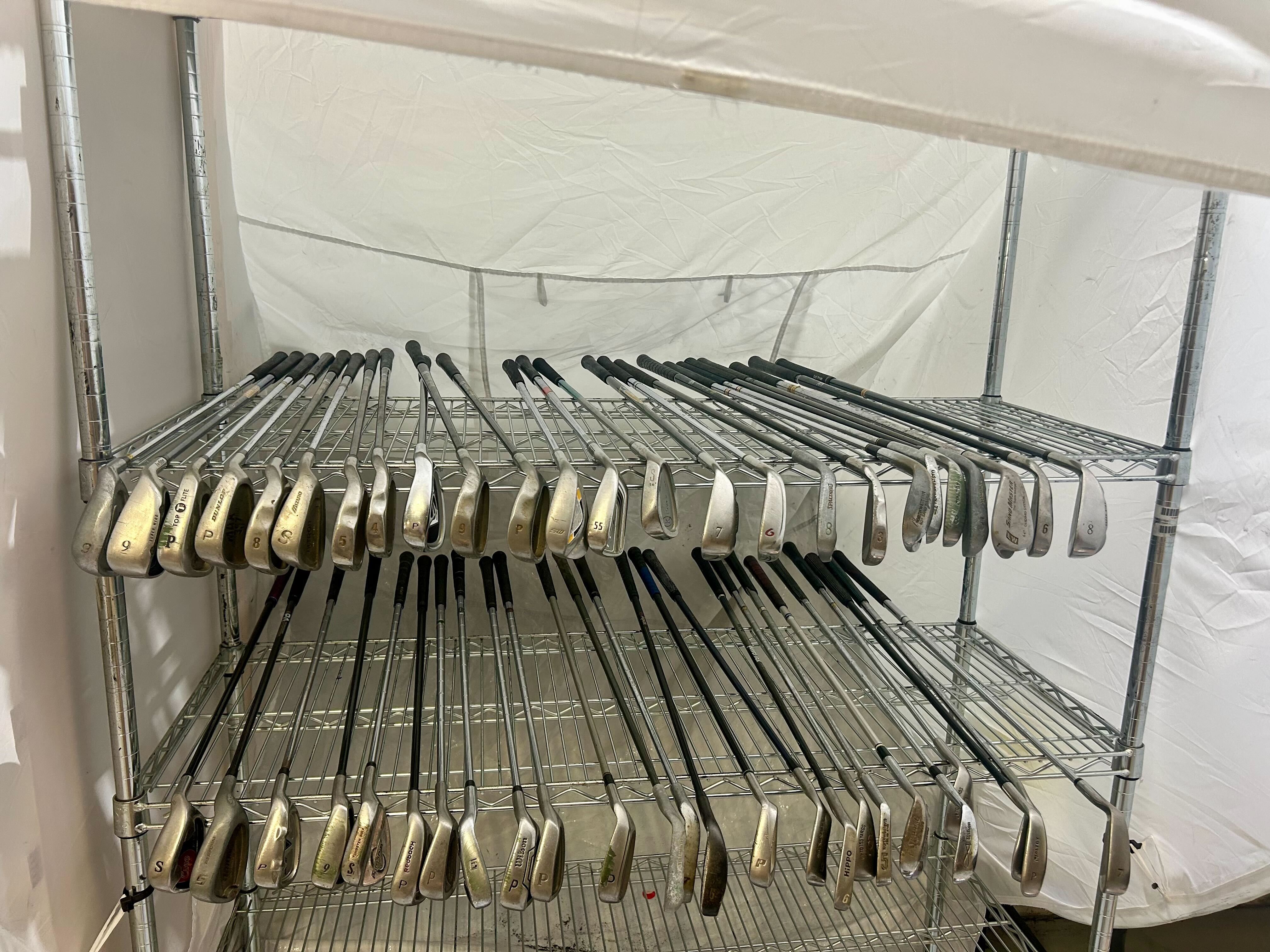 Wholesale Lot of 50 Golf Clubs - Left and Right-Handed Wilson Assorted Irons-Next Round