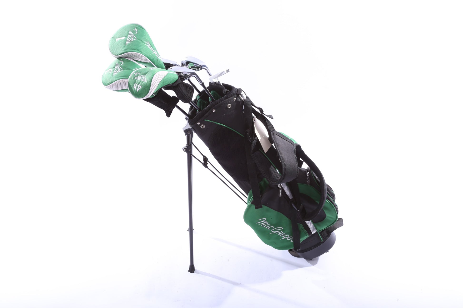 Used MacGregor Tourney MT JR Kids Set - Right-Handed - 1W, 3W, 4H, 5I, 7I, 9I, Putter - Youth Flex-Next Round