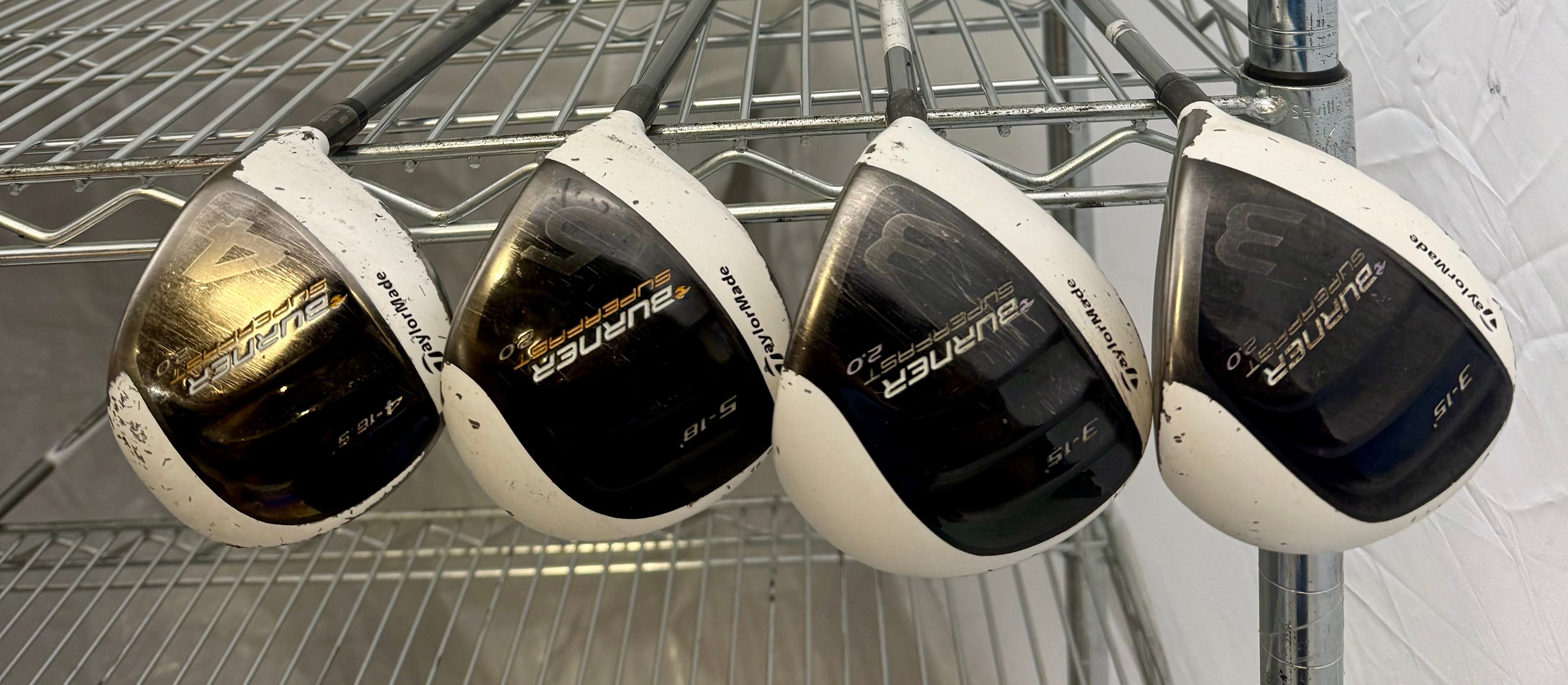 Wholesale Lot of 15 Golf Clubs - TaylorMade Burner Superfast 2.0 Fairway Woods-Next Round