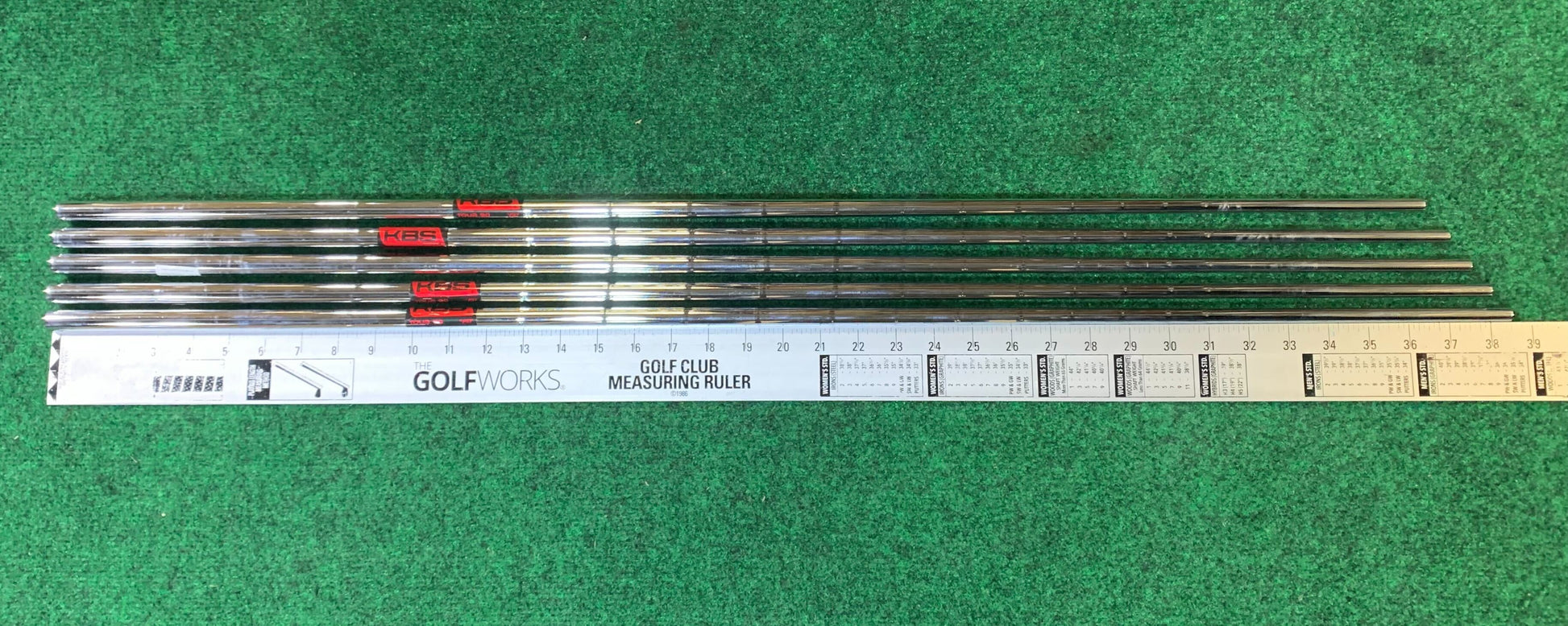 KBS Tour 90 Iron Set Shaft Set - Stiff Flex - 36.5"-38.5"-Next Round