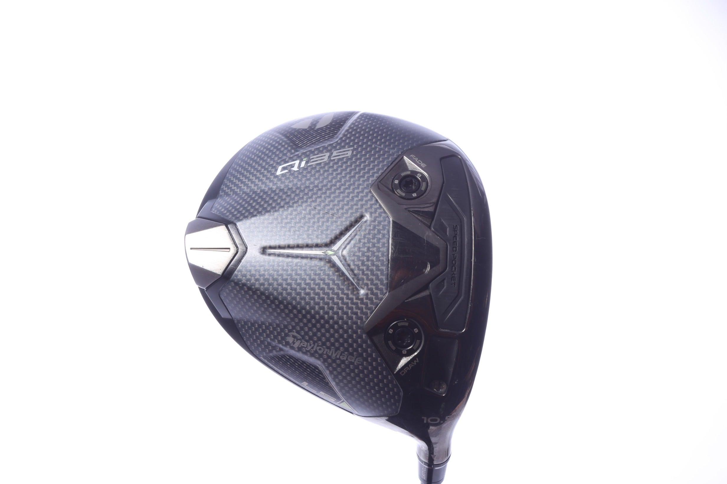 Used TaylorMade Qi35 LS Driver - 10.5 Degrees - Stiff Flex Mitsubishi Kaili Dark Waves CB Blue - Right-Handed-Next Round