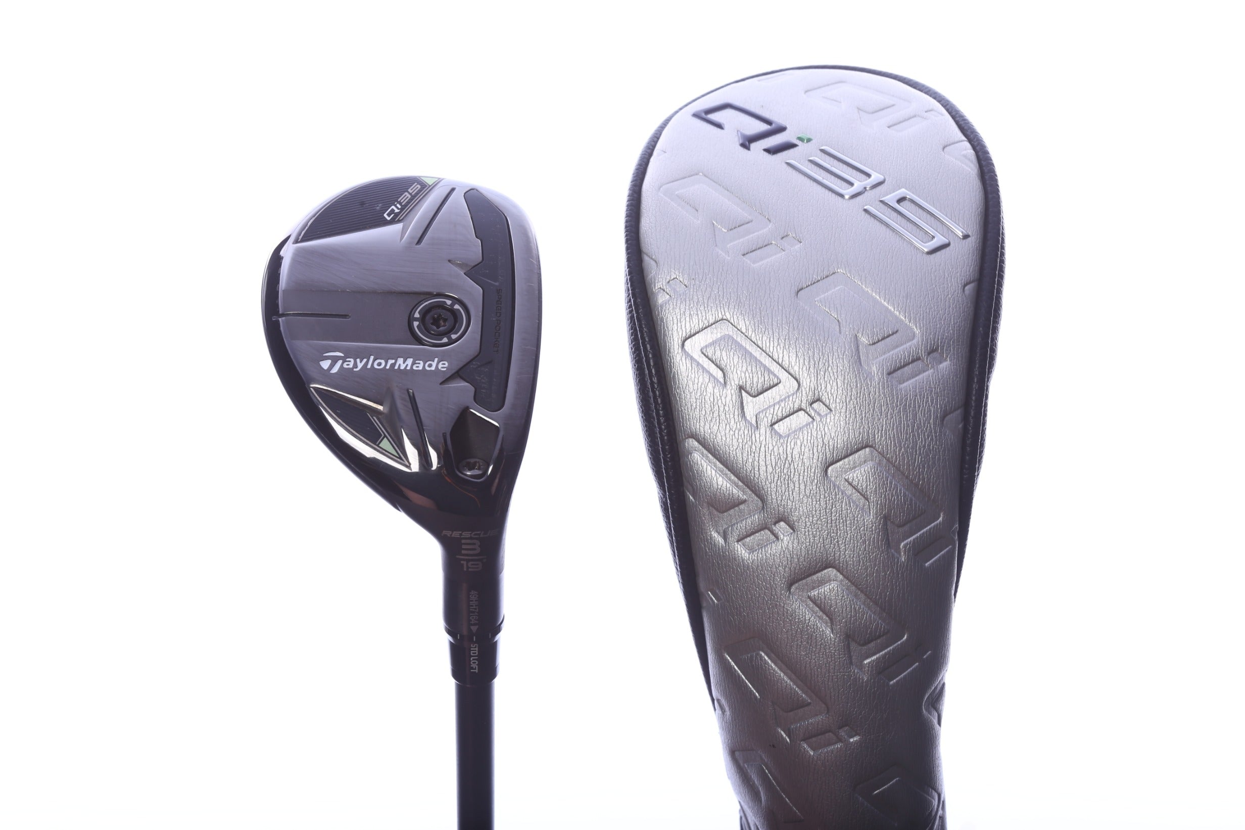 Used TaylorMade Qi35 Rescue 3H Hybrid - Right-Handed - 19 Degrees - Stiff Flex