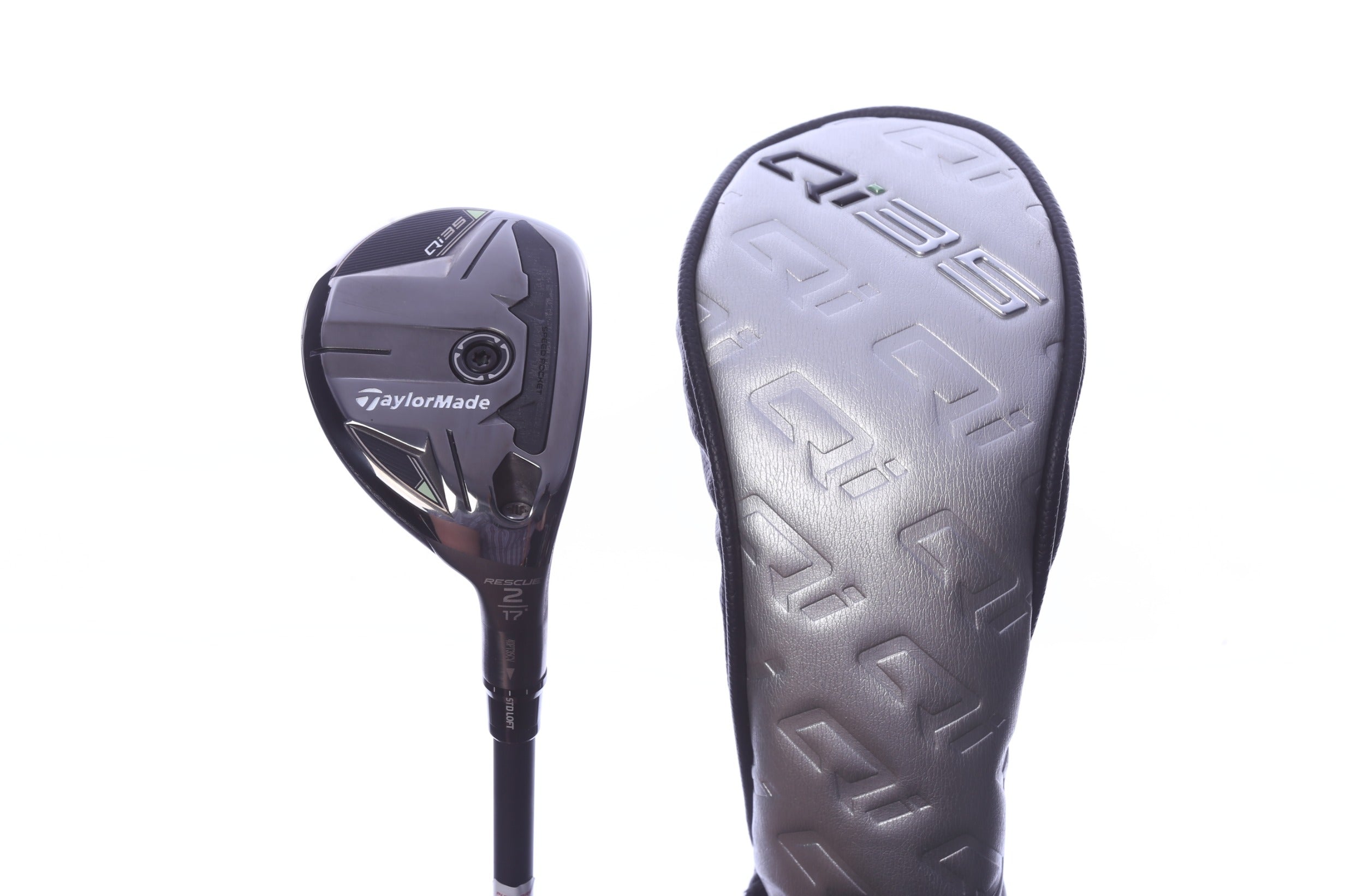 Used TaylorMade Qi35 Rescue 2H Hybrid - Right-Handed - 17 Degrees - Stiff Flex