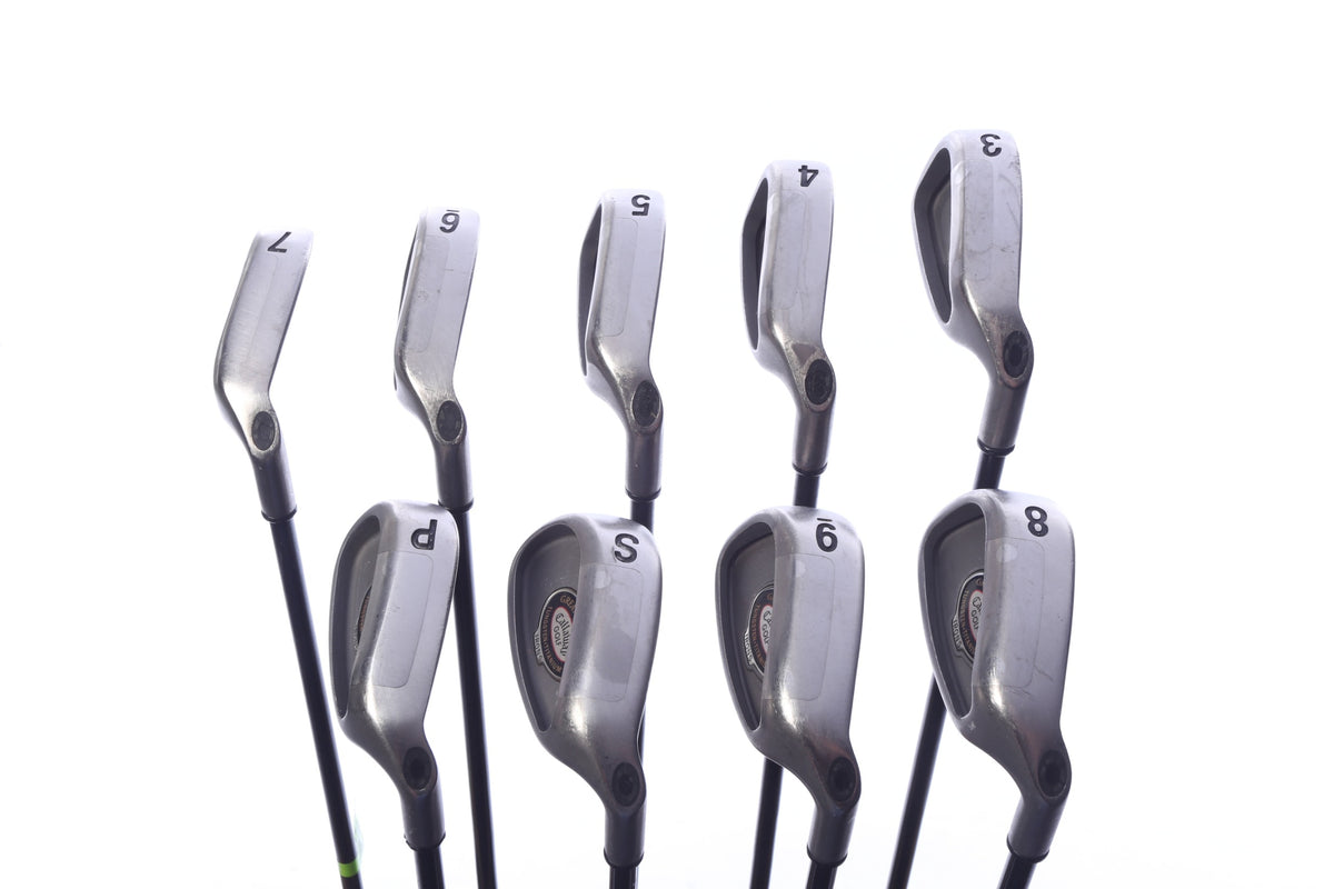 Used Callaway Great Big Bertha Tungsten Ti Iron Set - Right-Handed - 3-PW, AW - Regular Flex-Next Round