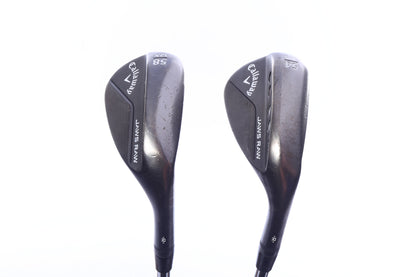 Used Callaway JAWS Raw Black Plasma Wedge Set - Right-Handed - 54*, 58* - Wedge Flex