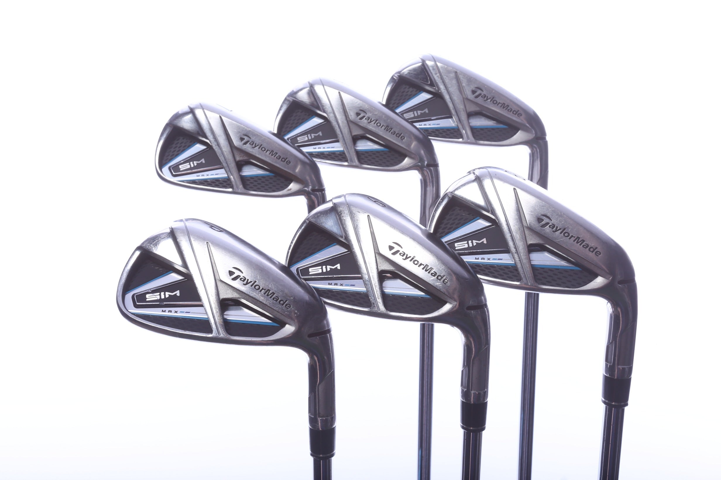 Used TaylorMade SIM MAX Iron Set - Right-Handed - 5-PW - Stiff Flex