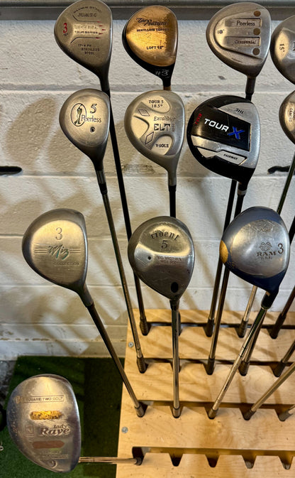 Wholesale Lot of 40 Golf Clubs - Assorted Fairway Woods - RH/LH - Mixed Flexes-Next Round