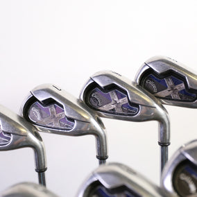 Used Callaway X-18 Pro Series Iron Set - Right-Handed - 5-PW, SW - Stiff Flex-Next Round