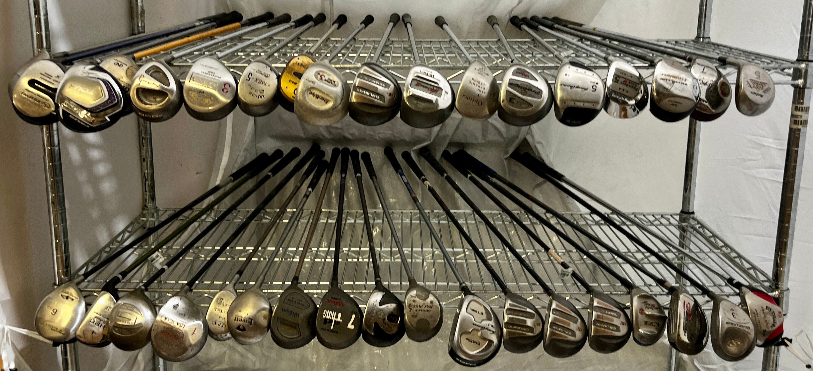 Wholesale Lot of 40 Golf Clubs - Assorted Fairway Woods-Next Round