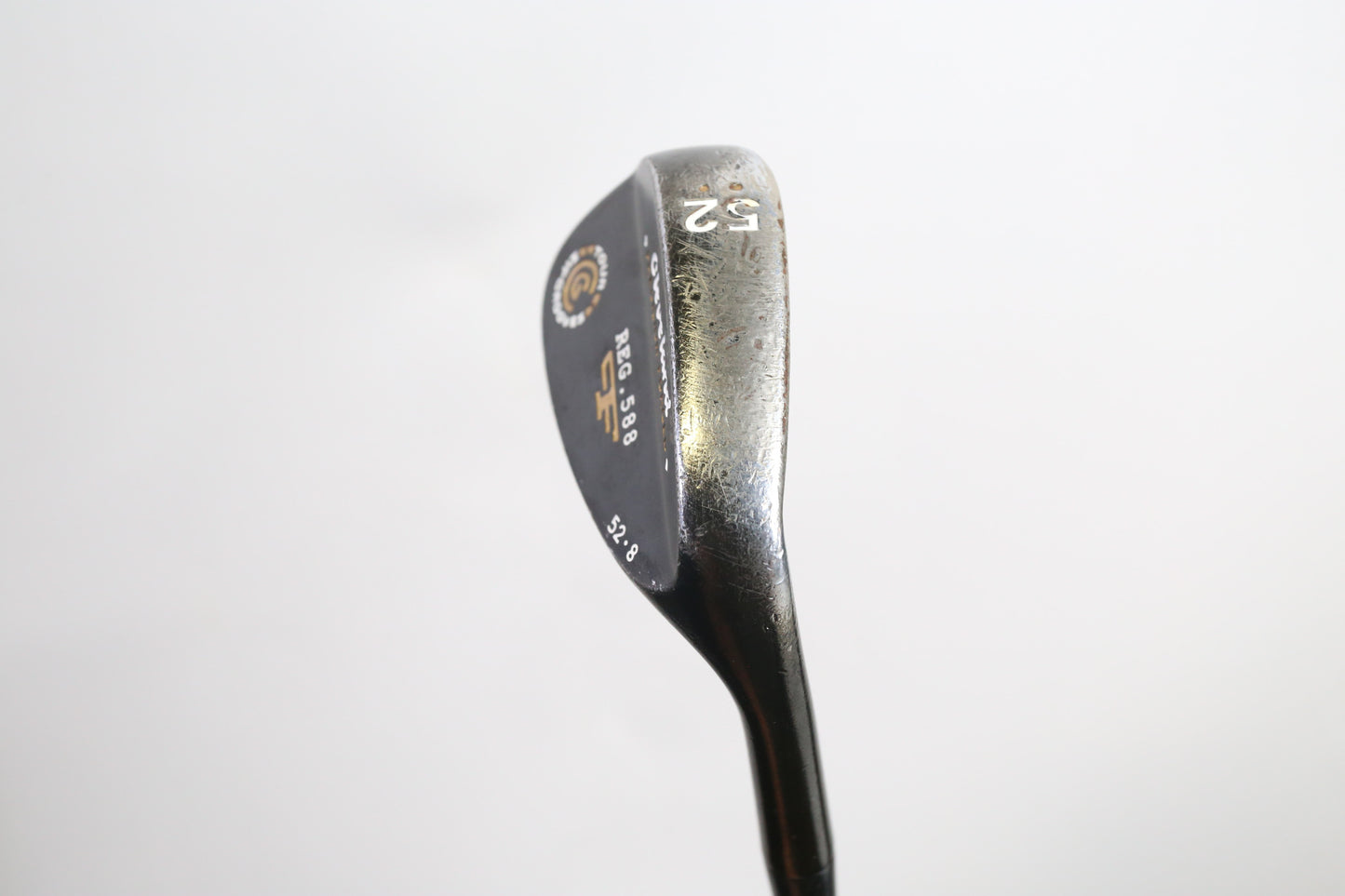 Used Cleveland 588 Forged Black Pearl Gap Wedge - Right-Handed - 52 Degrees - Stiff Flex