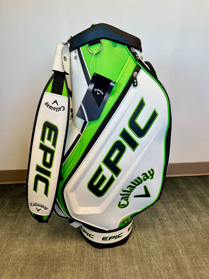 NEW Callaway Epic Staff Cart Bag 6 Dividers/8 pockets w/ Strap and Rain Cover-Next Round