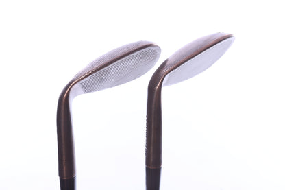 Used TaylorMade Milled Grind HI-TOE 3 Copper Wedge Set - Right-Handed - 54*, 58* - Wedge Flex-Next Round