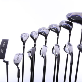 Used MacGregor DX Complete Set - Right-Handed - 1W, 3W, 5W, 7W, 5H, 6H, 7-9, SW, Chipper, Putter - Ladies Flex-Next Round