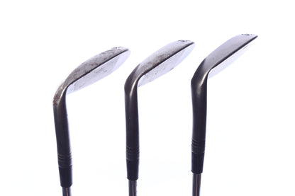 Used TaylorMade Milled Grind 2 Black Wedge Set - Right-Handed - 50*, 54*, 58* - Stiff Flex