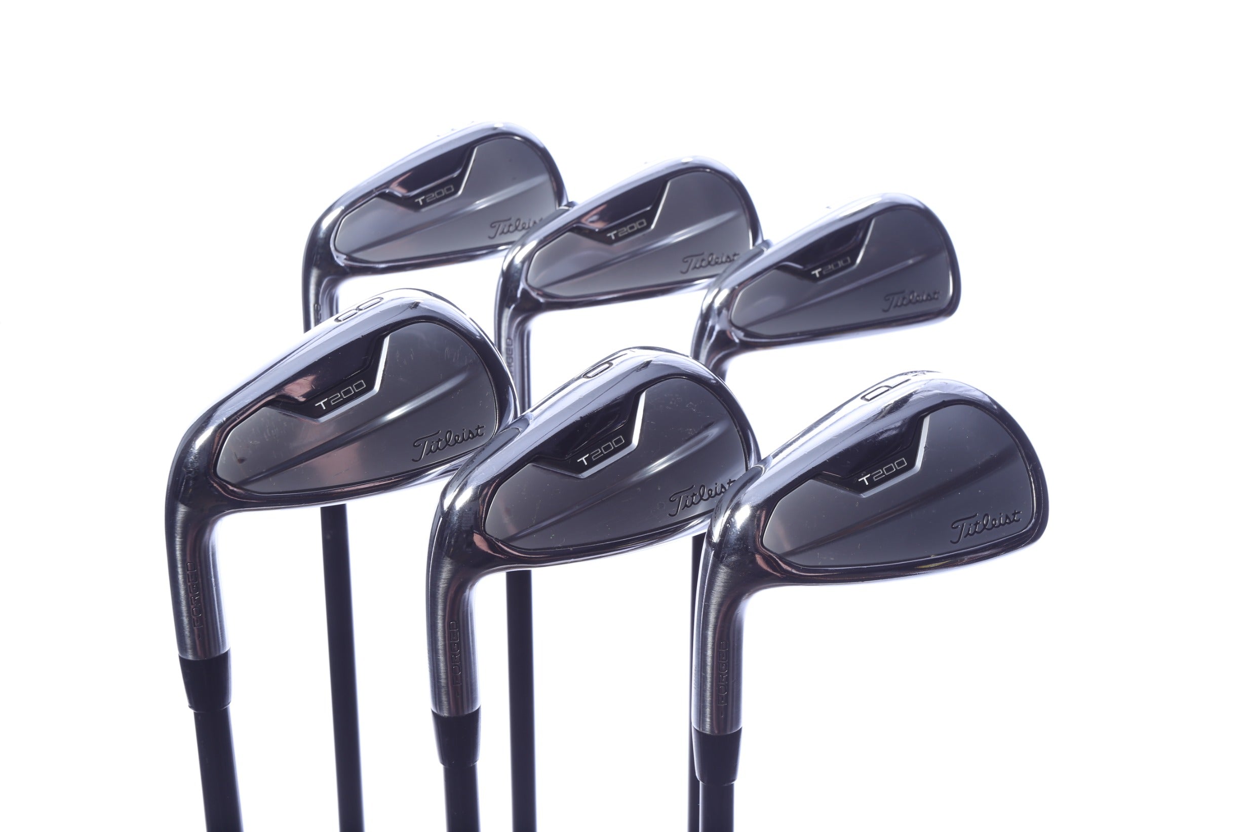 Used Titleist 2021 T200 Iron Set - Left-Handed - 5-PW - Stiff Flex