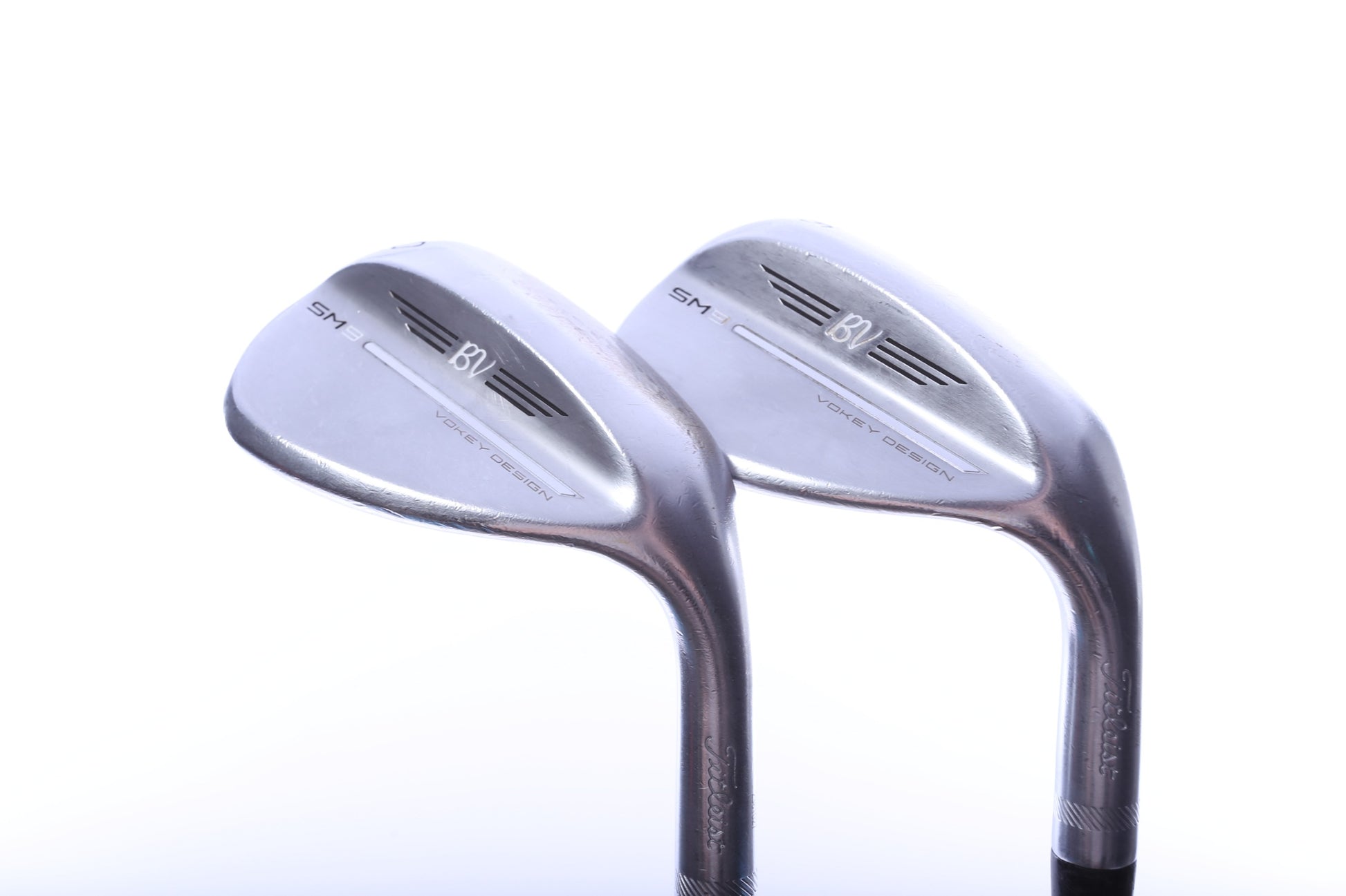 Used Titleist Vokey SM9 Tour Chrome Wedge Set - Right-Handed - 56*, 60* - Wedge Flex-Next Round