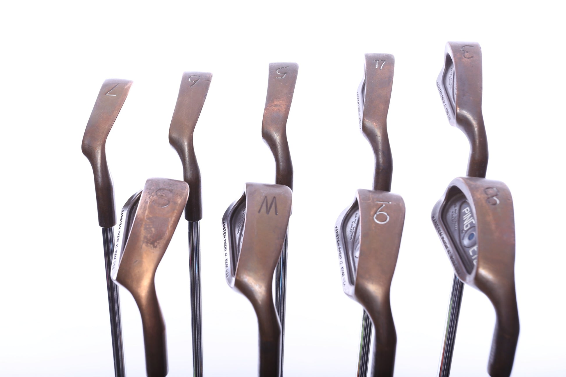 Used Ping Eye 2 Beryllium Copper Iron Set - Right-Handed - 3-PW, SW - Regular Plus Flex-Next Round