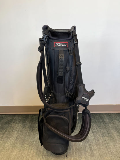 Titleist Players 4 Stand Bag Black 4 Dividers w/ Strap and Rain Cover-Next Round