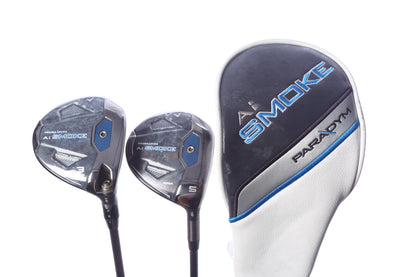 Used Callaway Paradym Ai Smoke MAX Wood Set - Right-Handed - 3W, 5W - Stiff Flex-Next Round