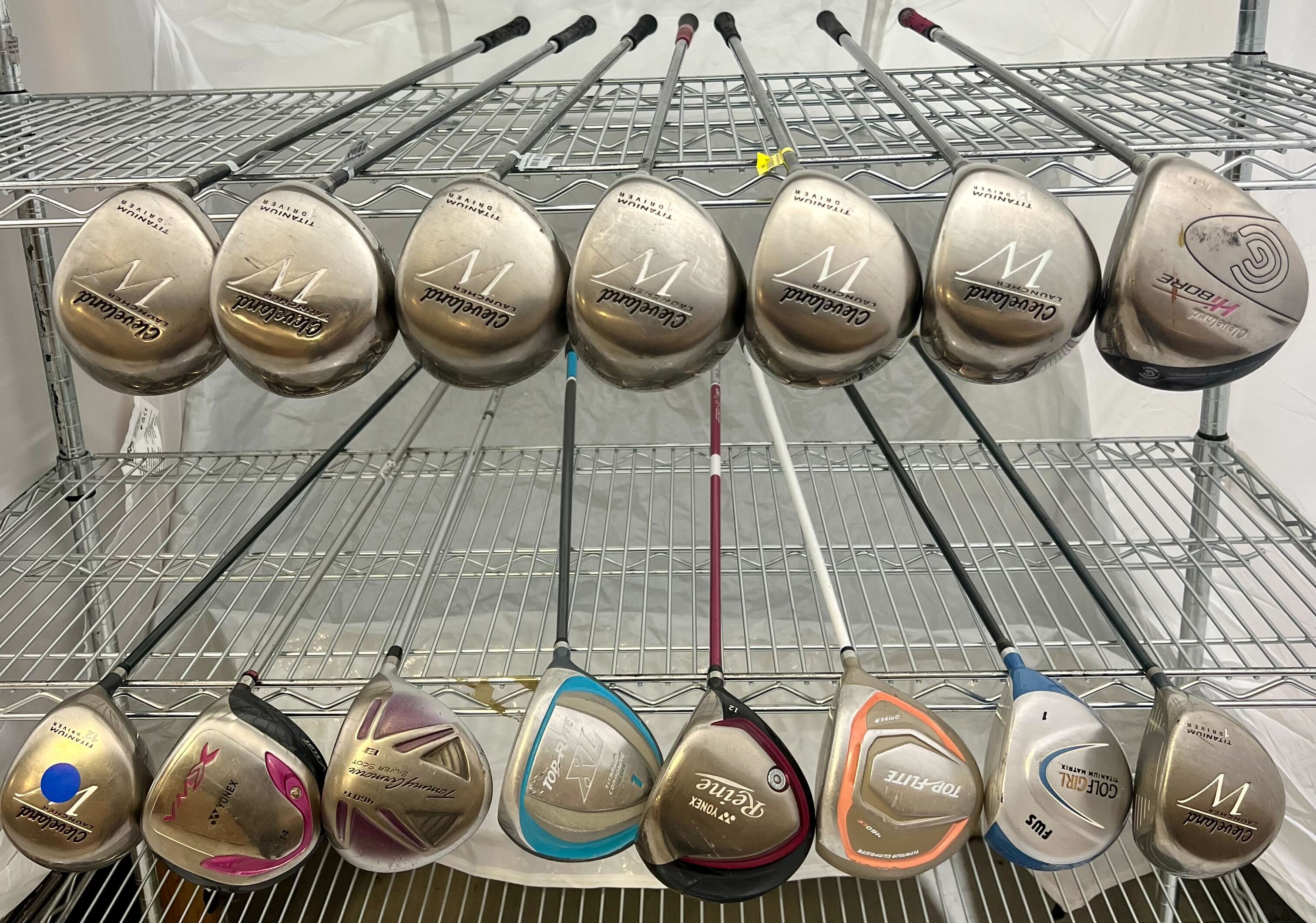 Wholesale Lot of 15 Assorted Golf Drivers-Next Round