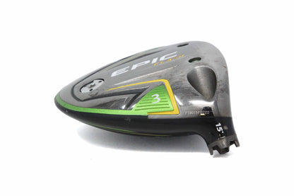 Used Callaway Epic Flash 3-Wood - HEAD ONLY - Right-Handed - 15 Degrees-Next Round