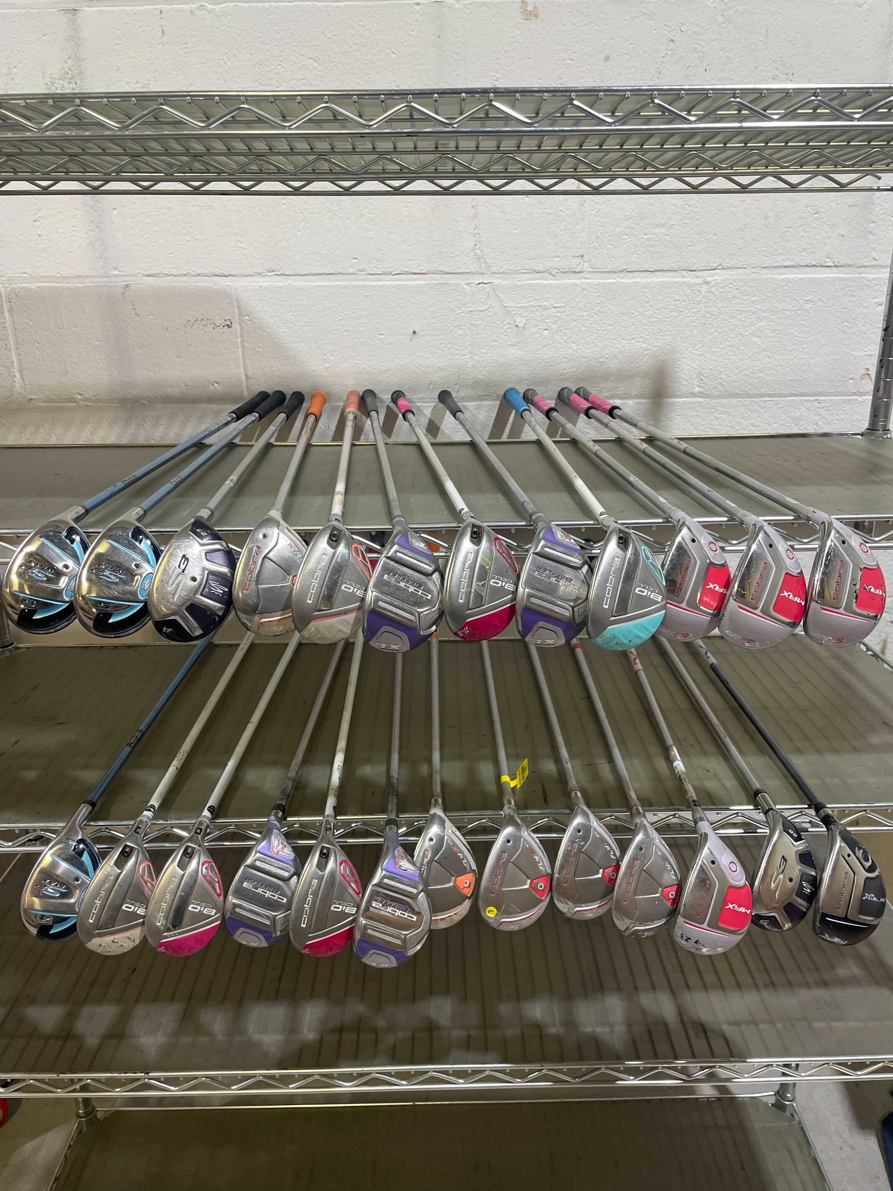 Wholesale Lot of 25 Golf Clubs - Cobra Assorted Ladies Hybrids-Next Round