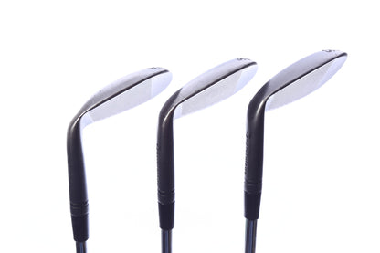 Used TaylorMade Milled Grind 3 Black Wedge Set - Right-Handed - 52*, 56*, 60* - Stiff Flex