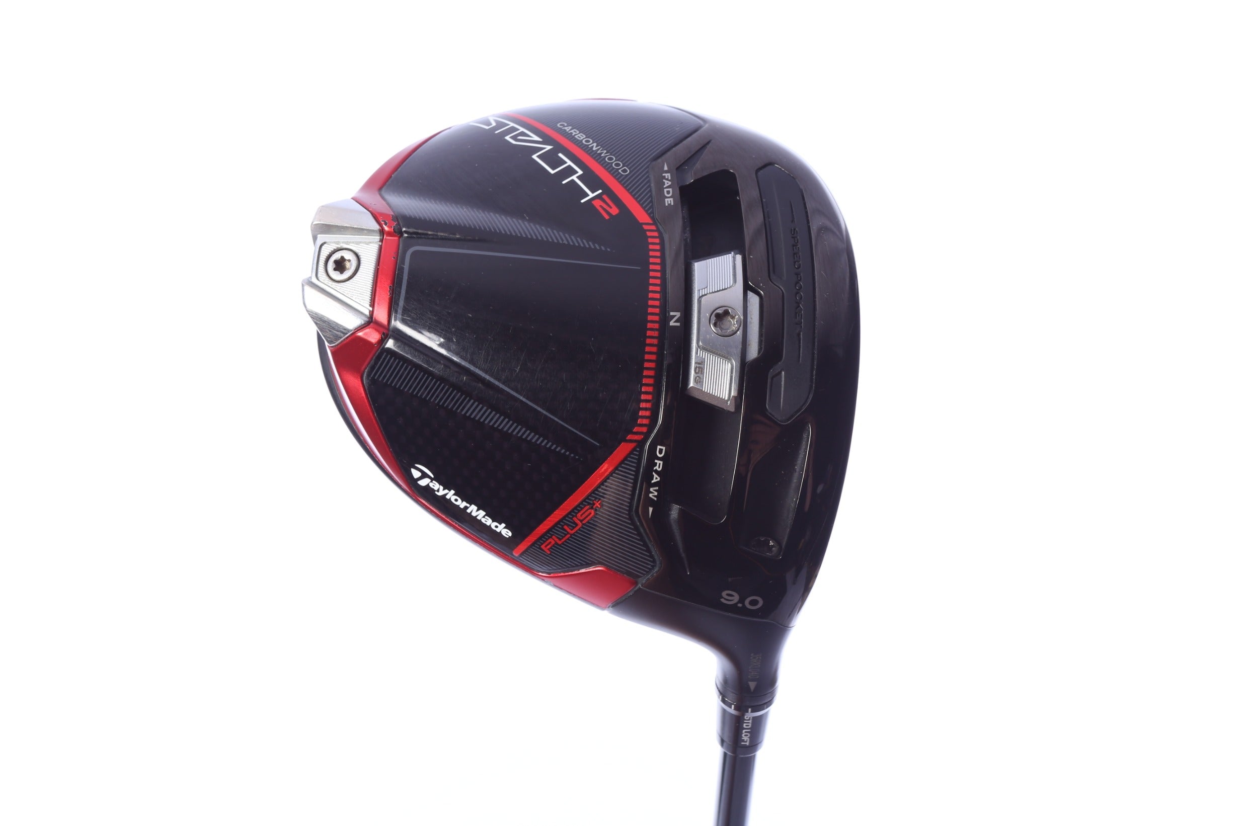 Used TaylorMade STEALTH 2 PLUS Driver - 9 Degrees - Regular Flex Mitsubishi Kal'li Red - Right-Handed