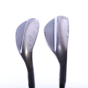 Used Titleist Vokey SM9 Jet Black Wedge Set - Right-Handed - 56*, 60* - Wedge Flex-Next Round