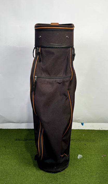 Pro Select Golf Bag - 10 Dividers 3 Pockets- Brown and Tan-Next Round