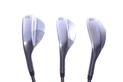 Used Titleist Vokey SM9 Tour Chrome Wedge Set - Left-Handed - 50*, 54*, 58* - Wedge Flex