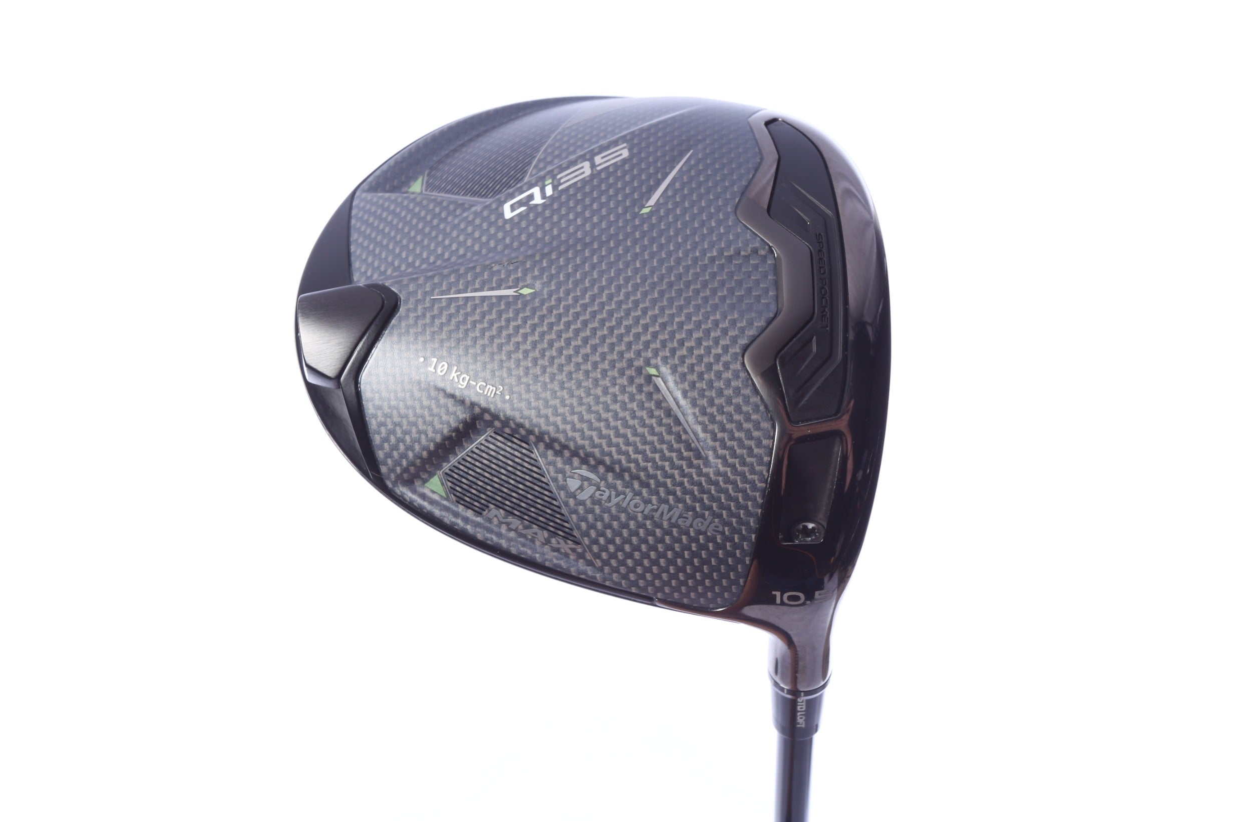 Used TaylorMade Qi35 MAX Driver - 10.5 Degrees - Stiff Flex Project X HZRDUS Smoke Red RDX - Right-Handed