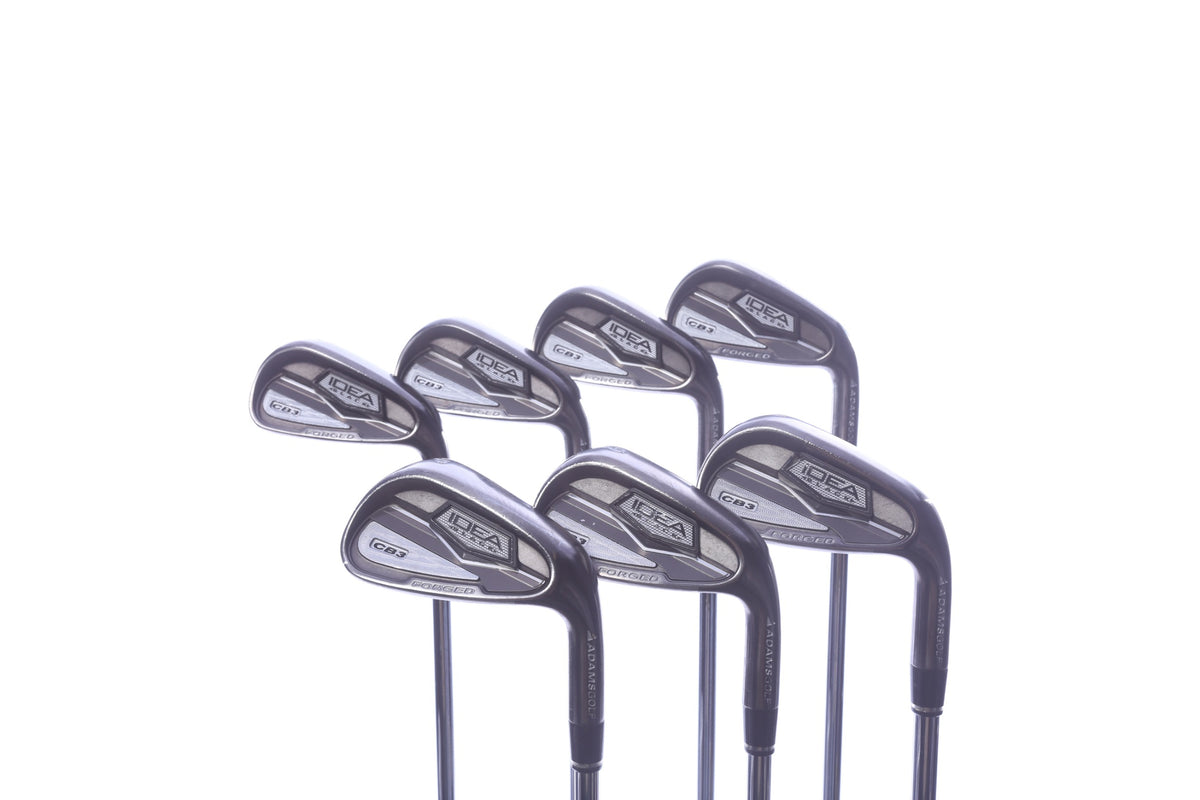 Used Adams Idea Black CB3 Iron Set - Right-Handed - 4-PW - Stiff Flex