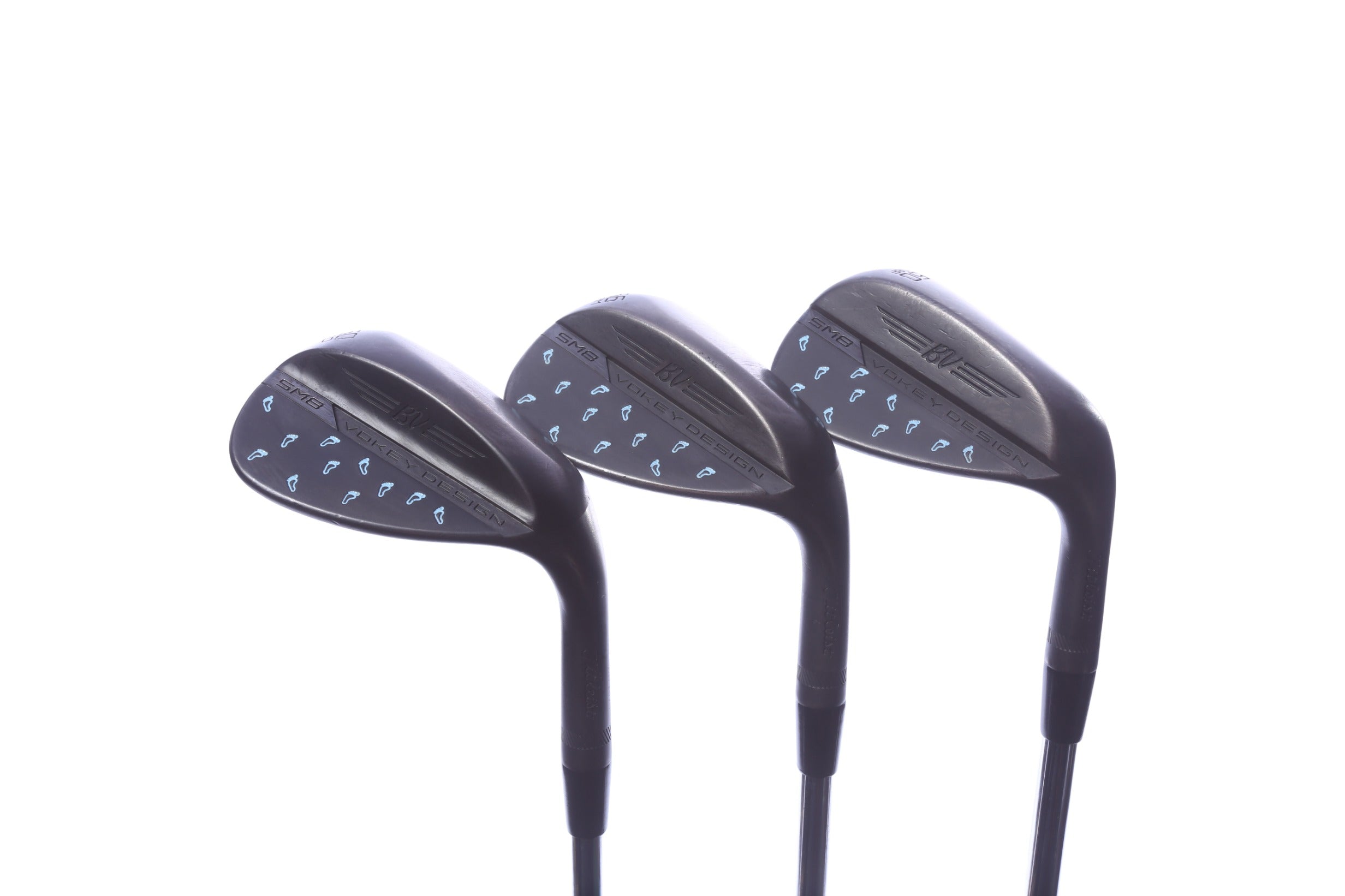 Used Titleist Vokey SM8 Jet Black Wedge Set - Right-Handed - 50*, 56*, 60* - Extra Stiff Flex-Next Round